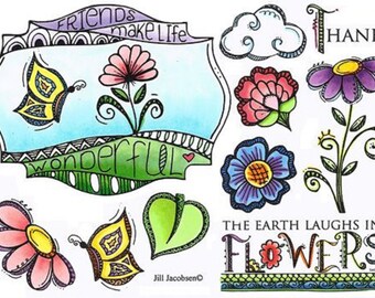 Sparkle /'n Sprinkle Gray Rubber Stamp Set 219 Frames /& Borders 50/% Off Until July 15th