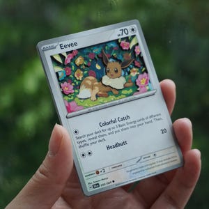Présentoir artistique pour cartes 3D Evoli Shadowbox