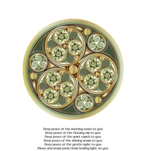 Deep Peace Gaelic Blessing /  Framed Wall Art / Irish  Gift / Birthday Gift / Irish Blessing Print / Prayer / Made in Ireland