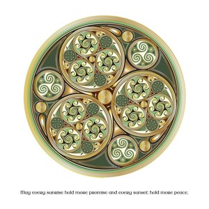 Irish Blessing Wall Decor - Handmade Celtic Art Print