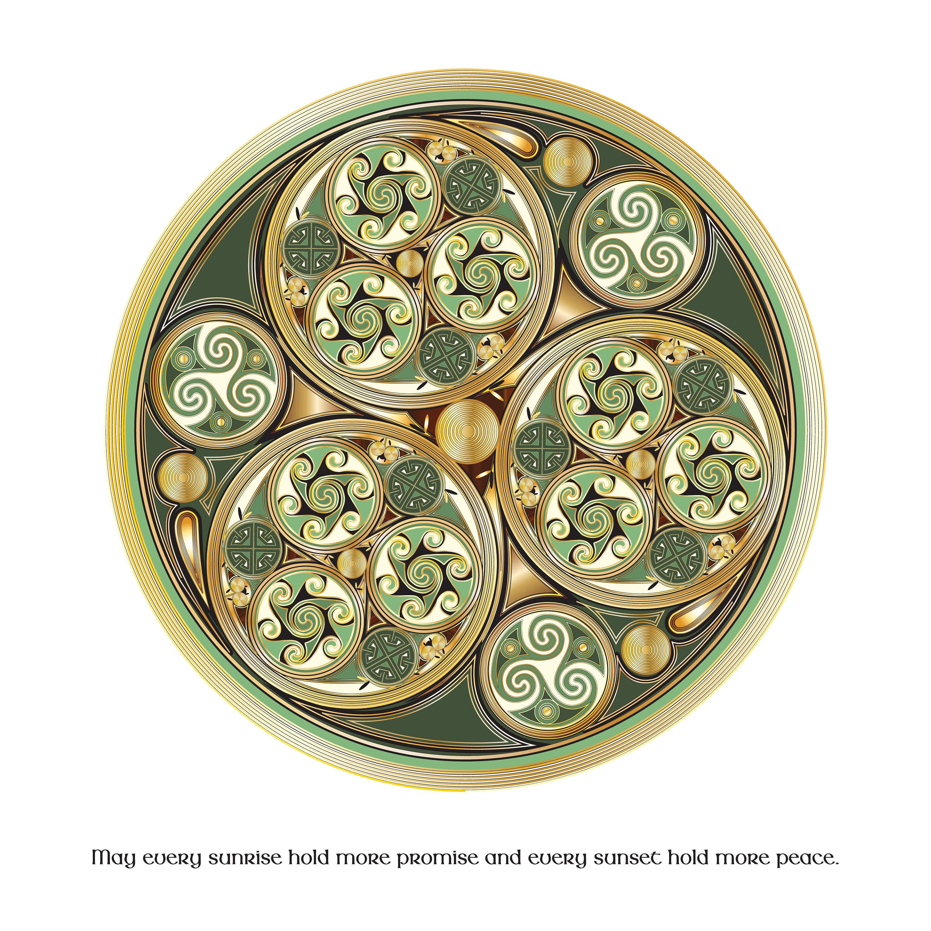 Sacred Geometry Celtic Print: Irish Wall Art (framed or Unframed) - Etsy