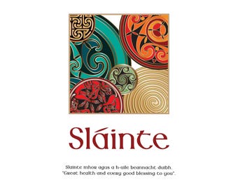 Irish Blessing Wall Art - Celtic Inspired, Ready to Hang