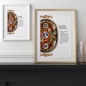 Irish Blessing Retirement Gift | Personalized Irish Decor | Irish Art ...