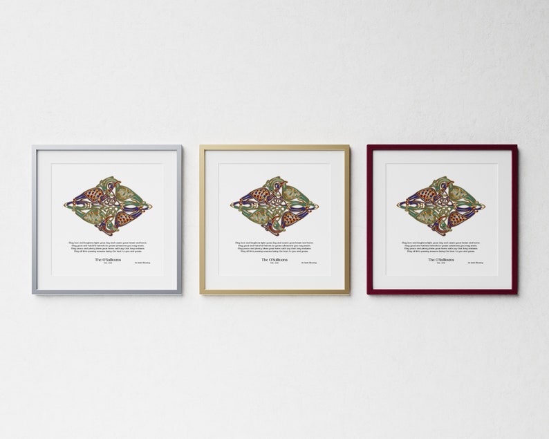 Irish Gifts Personalized Irish Blessing New Home Etsy