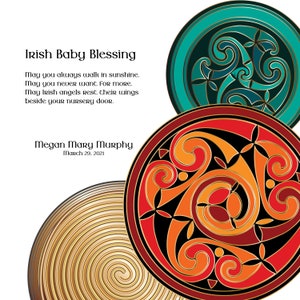 Nursery Wall Art, Irish Blessing Baby, Personalized Baby Gifts, Baby Gift Irish, Baptism, Christening, Baby Room Wall Art, Nursery Prints