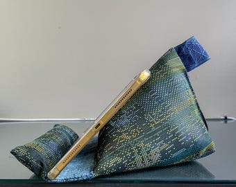 Tablet Pillow | Green | Lap Pillow | Tech Device Holder | Kindle Cushion | Reading Accessories | Book Stand | Handmade in USA
