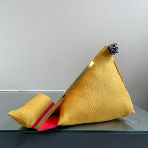 Tablet Pillow | Yellow, Gold | Lap Pillow | Tech Device Holder | Kindle Cushion | Reading Accessories | Book Stand | Handmade in USA
