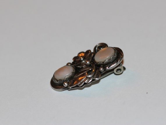 Beautiful pair of very old art nouveau style earr… - image 4