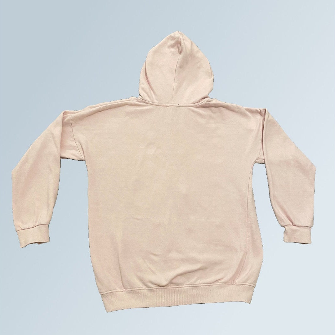 Embroidered Pink Zip up Hoodie - Etsy