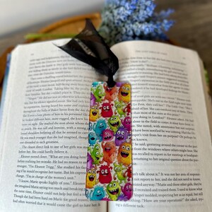 Acrylic Silly Monsters Bookmark, Bookmarks for Booklovers, Bookmarks for Children’s Books, Fantasy Readers, Gifting for any occasion
