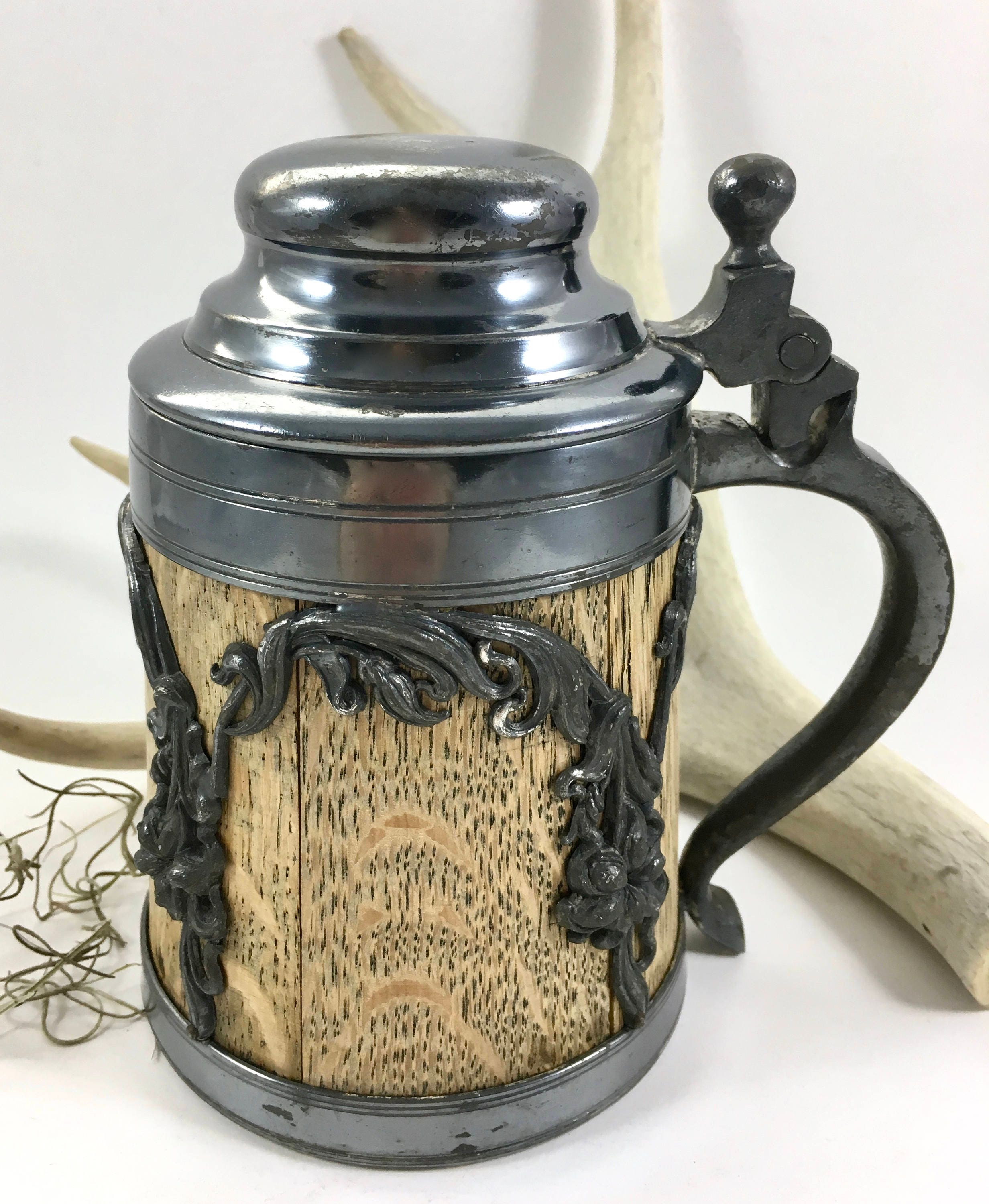 Sold at Auction: St. Louis Silver Co. Quadruple Plate & Wood Stein