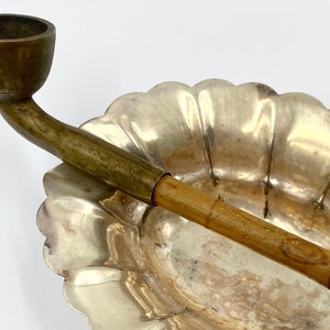Antique Vintage Asian Smoking Pipe | Long Skinny Bamboo Pipe