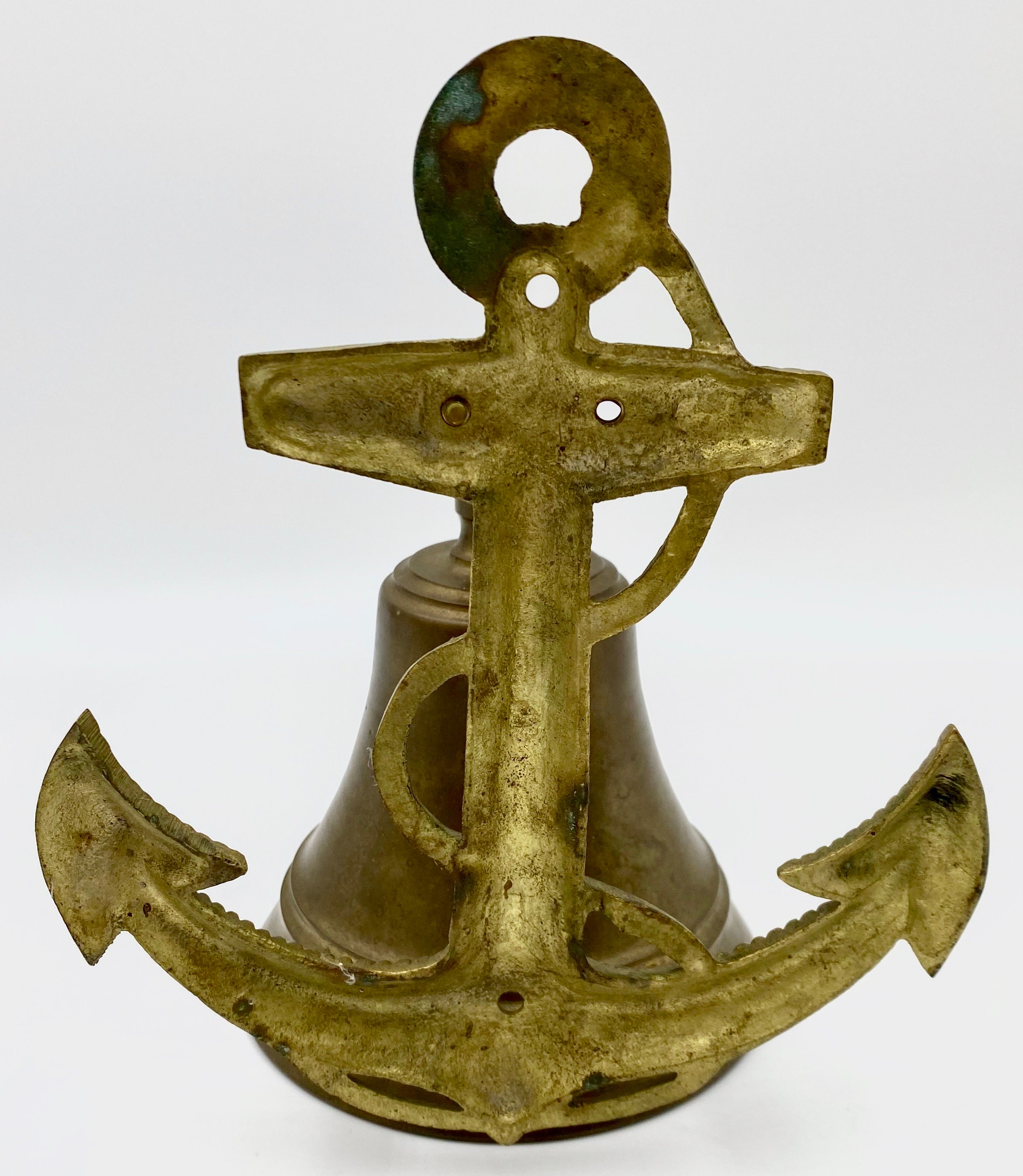 old solid brass ship anchor 7 x 5 inches 