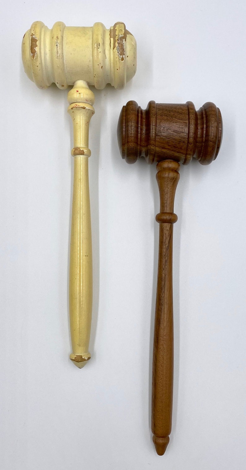 Vintage Wooden Gavel Auctioneer Gavel Judge Gavel Etsy