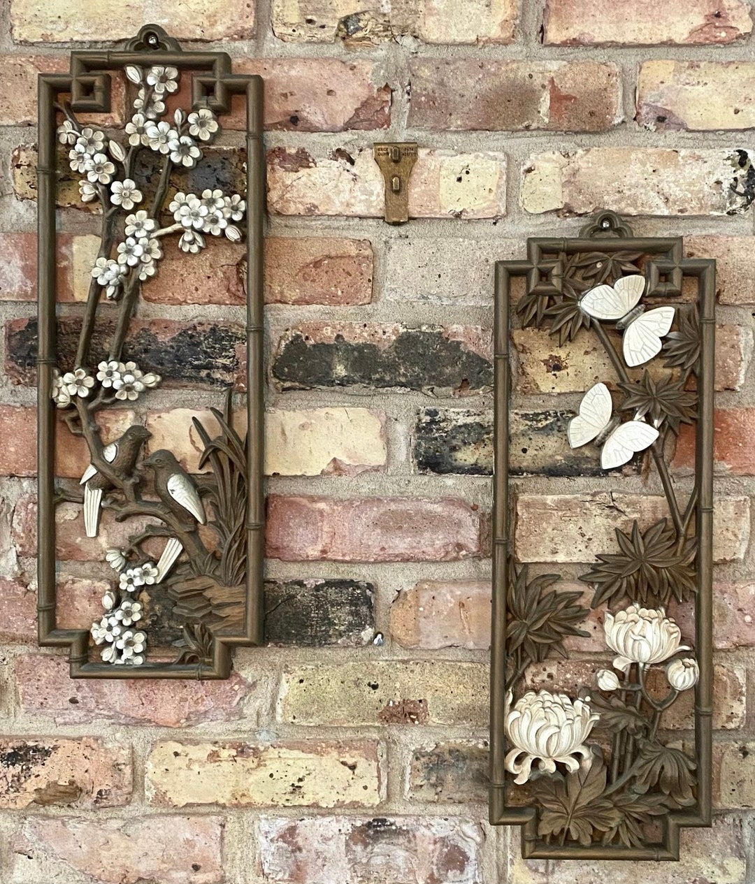 Vintage Mid-century Wall Decor Homco Wall Art Pair of - Etsy