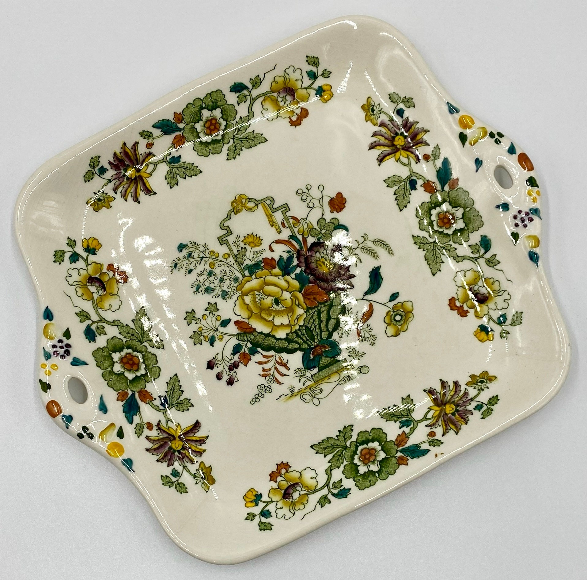 Strathmore Pattern Charming Vintage Ironstone Platter Tray | Collectible Mason’s Ironstone ...