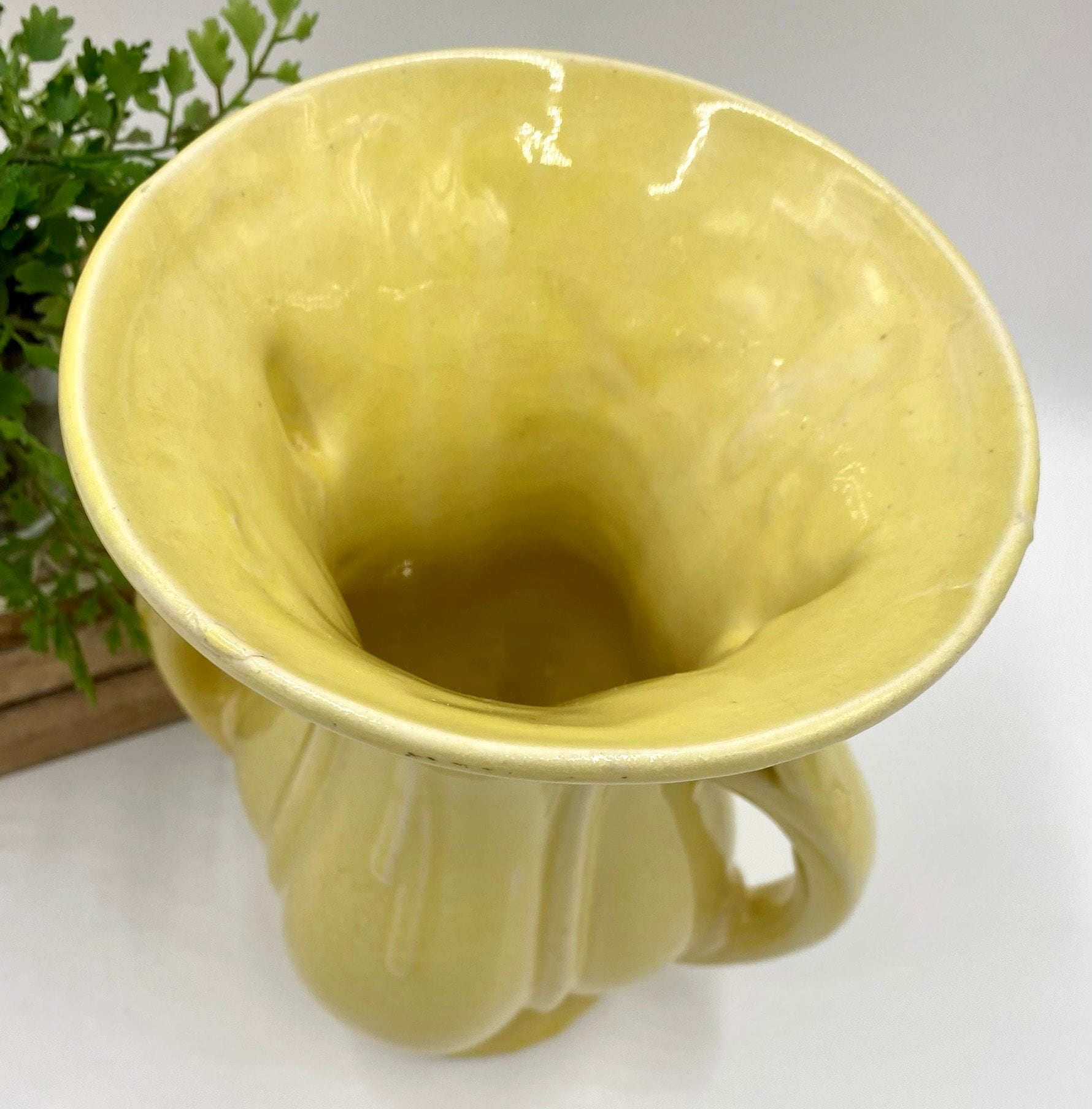 【希少品】McCoy　マッコイ　ビンテージ　花瓶　USA　コレクション Vintage Mccoy Pottery Vase | Vase With Decorative Handles | Tassel