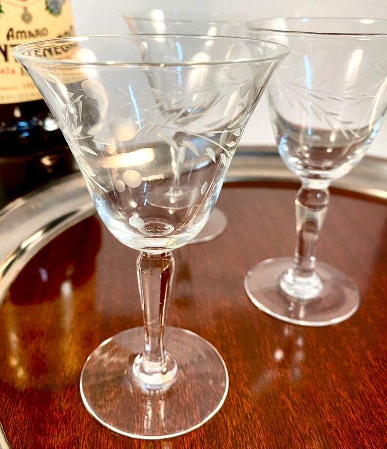 Crystal Cordial Glasses Assorted Crystal Stemware Crystal Etsy