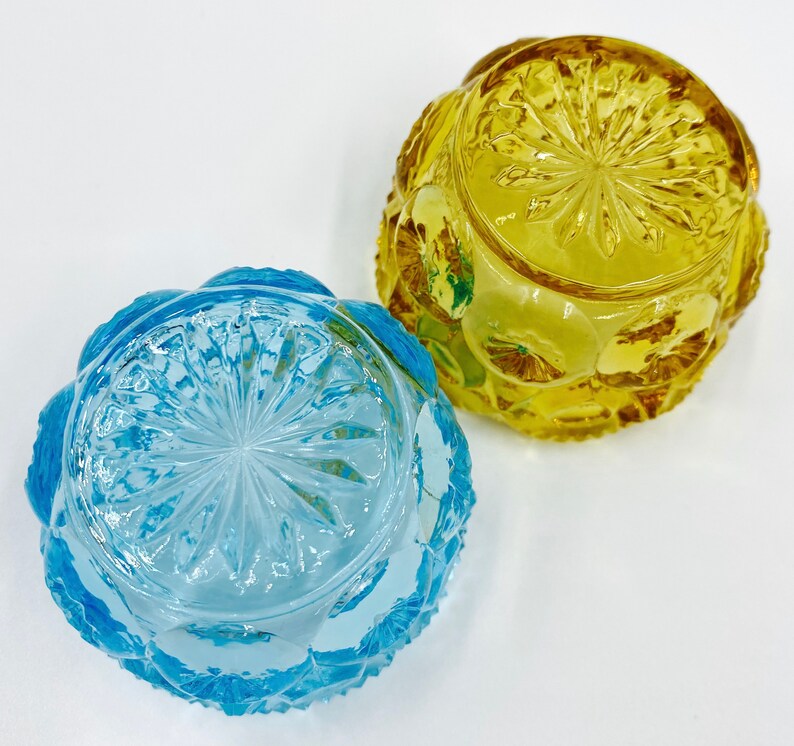 Vintage Salt Cellars Glass Salt Cellars Clear Glass Etsy