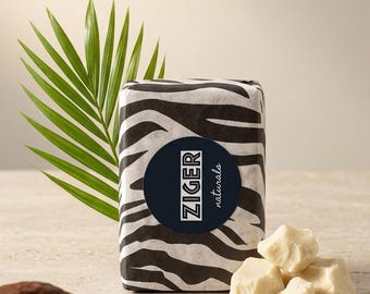 Raw African Black Soap Bar 5 oz – Natural Face, Hair & Body Cleanser