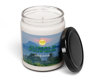 ZN Coconut Cardamom Candle 9oz Jungle Dreams Scented Soy Vegan Cotton Wick Eco Friendly Hand Poured