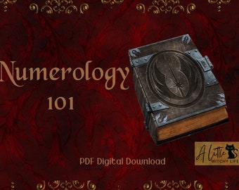 Numerologie 101 | Tarot Numerologie| PDF Download | Numerologie Engel Zahl Lebensweg | Wicca für Anfänger | Baby Hexe | Buch der Schatten