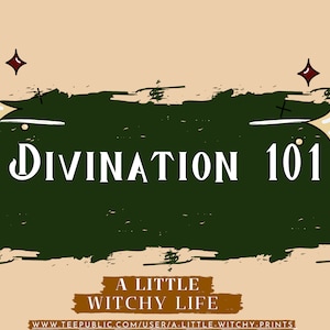 Divination 101 eBook: Tarot, Runes, Palmistry, Numerology (PDF Pattern)