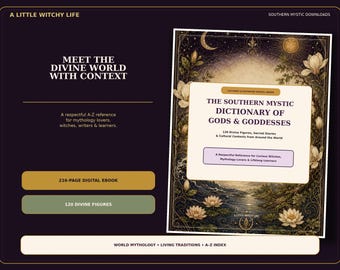 World Mythology Dictionary, Illustrated Gods Reference Ebook (Digital Download)