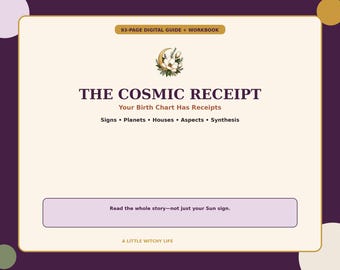 Astrology Guide Workbook PDF, Natal Chart Journal, Zodiac Planets Houses (Instant Download)