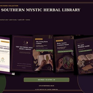 Herbalism Book Bundle PDF: 5 Southern Mystic Guides, 856 Pages