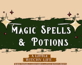 Magic Spells Handbook: Potion Recipes, Wicca Grimoire (PDF Download)