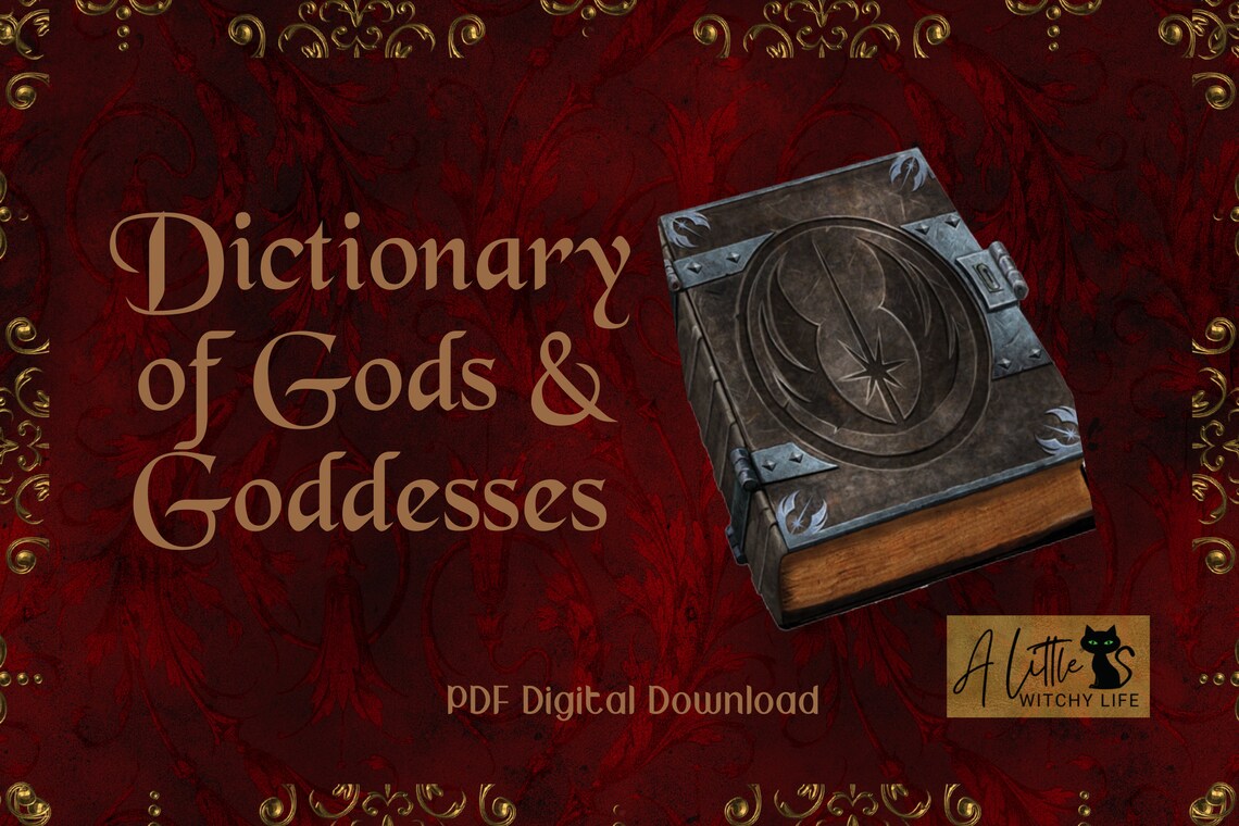 Dictionary of Gods & Goddesses Deities Printable Pages Etsy