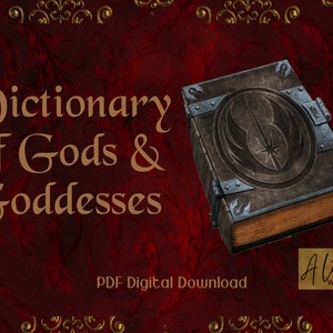 Dictionary of Gods & Goddesses | Deities | Baby Witch | Greek Mythology | PDF Download | Divination | Book of Shadows Grimoire | Spell Book