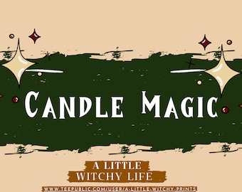 Candle Magic Spell Book: Wicca Witchcraft Grimoire (PDF Download)