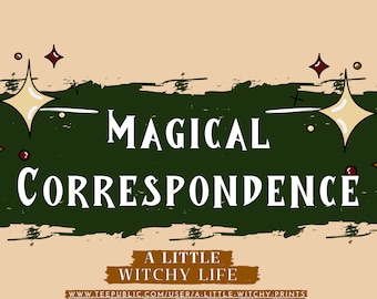 Magical Correspondences Grimoire: Book of Shadows (PDF Download)