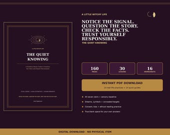 Psychic Development eBook: 160-Page Intuition and Clairs Workbook