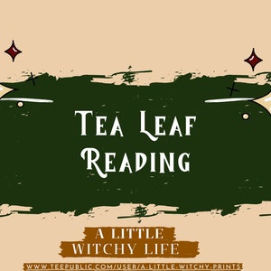 Tea Leaf Reading | PDF Download | Wicca for Beginners | Baby Witch Grimoire | Spell Book | Spellcasting | Book of Shadows