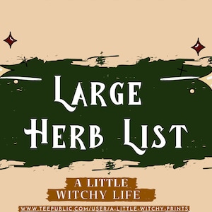 A MAIOR lista de ervas de todos os tempos | Baixar PDF | Livro de feitiços para uso de ervas | Livro das Sombras Erva Grimório | Bruxa bebê | Wicca para iniciantes