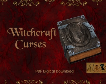 Witchcraft Curses | PDF Download | Hex Curse Bind Spell Book | Book of Shadows Grimoire | Baby Witch | Wicca for Beginners | Dark Magic