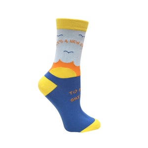 It's a New Day to F&ck Sh*t Up," Womens Crew Socks