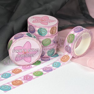 Atiny inspired Kawaii Candy Heart Tartan K-Pop Paper Washi Tape