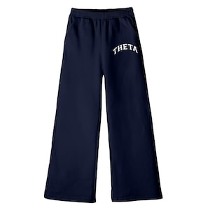 KOWGA FLARE SWEAT PANTS (NAVY) Flare Sweatpants - Etsy