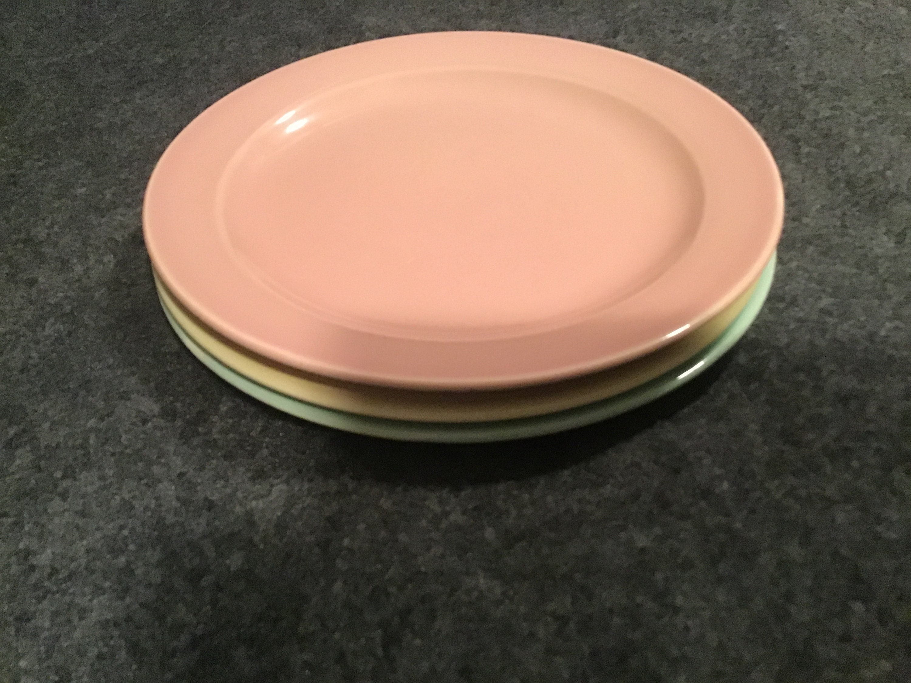LuRay Pastels Plates Spring approx. 6 1/2 inches set of 3 Etsy