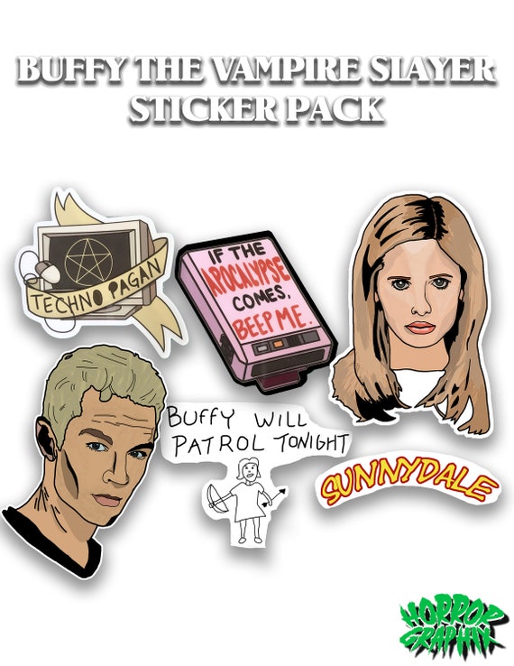 Buffy The Vampire Slayer Sticker Pack | Etsy