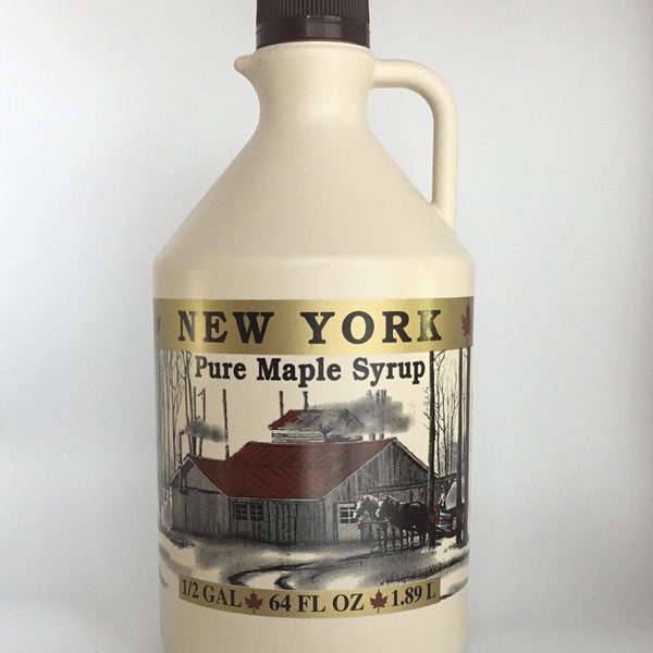 One Half Gallon 100% Pure New York State Maple Syrup - Made in 2023!