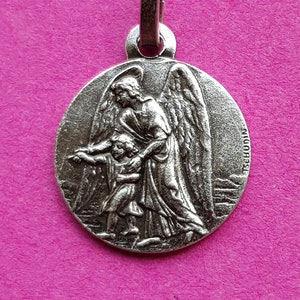 Religious Catholic medal pendant medallion medallion holy charm of St. Michael, Saint Michel the Archangel, Guardian Angel.