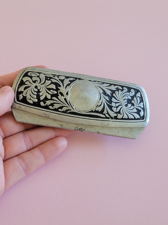アンティーク雑貨 Sterling Silver and Glass Case Early 20th Century Hallmarked Silver Glasses Case - Hemswell