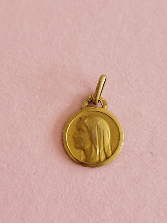 Religious antique gold plated vermeil French cath… - image 2