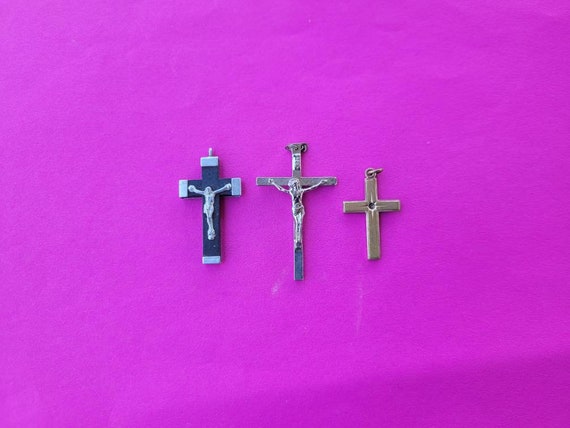 Lot of 3 vintage/antique religious different mate… - image 4