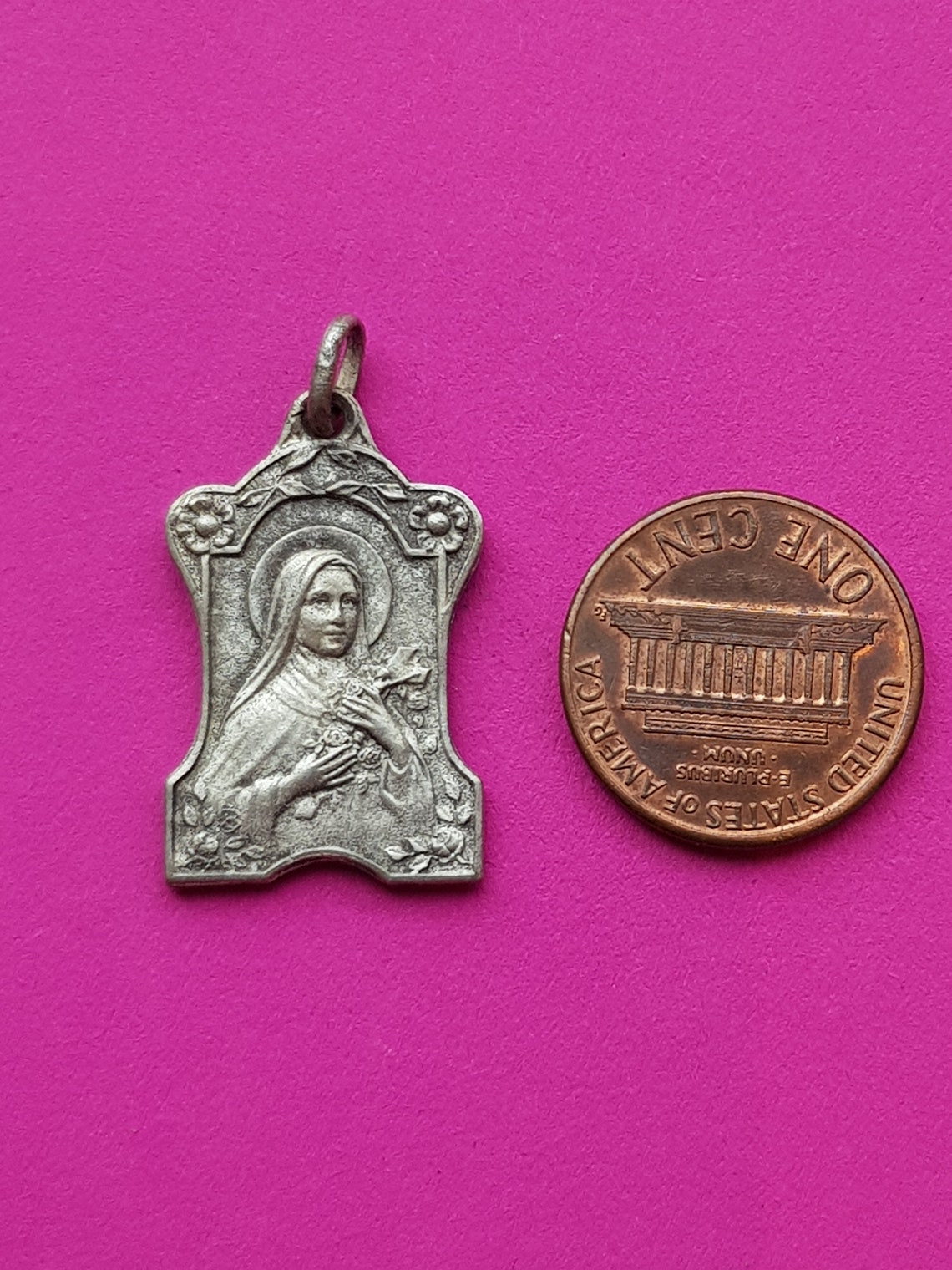 Beautiful Religious Antique French Silver Plated Catholic Etsy